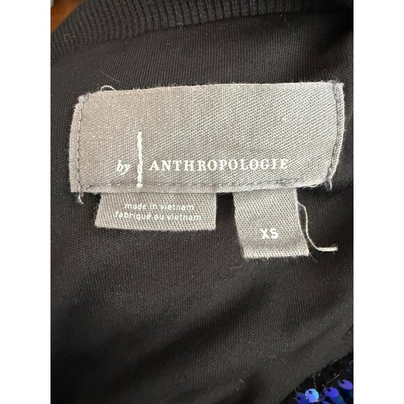 Anthropologie Sequin Velvet Sweatshirt Size XS - Picture 6 of 8